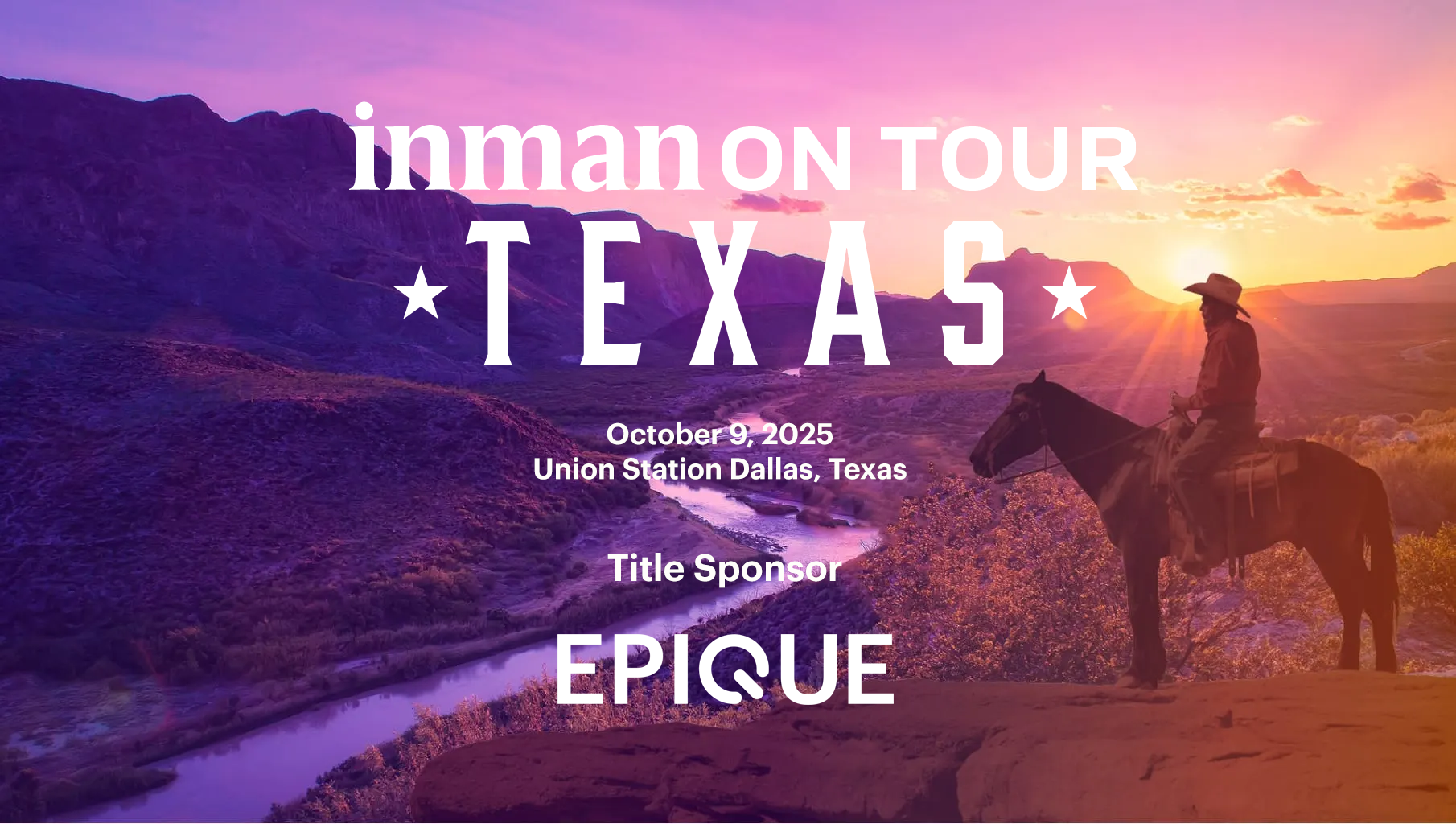 Epique Realty Named Title Sponsor for Inman On Tour Texas