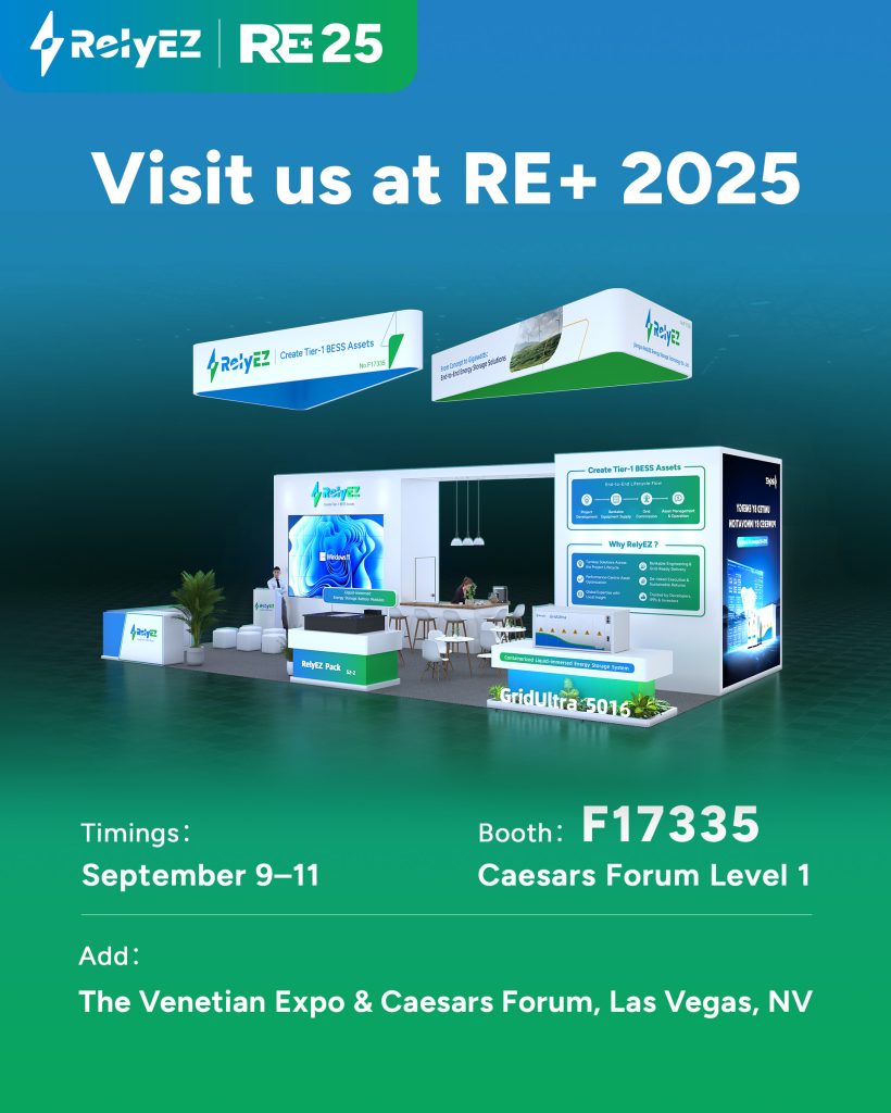 RelyEZ to Showcase Grid-Forming Energy Storage and Immersive Liquid-Cooling Battery, and RWA-Ready Systems at RE+ 2025